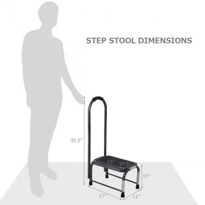 Bear Capacity 330 lbs Non-Slip Heavy Duty Step Stool For  Kitchen Office Bathroom And Garage