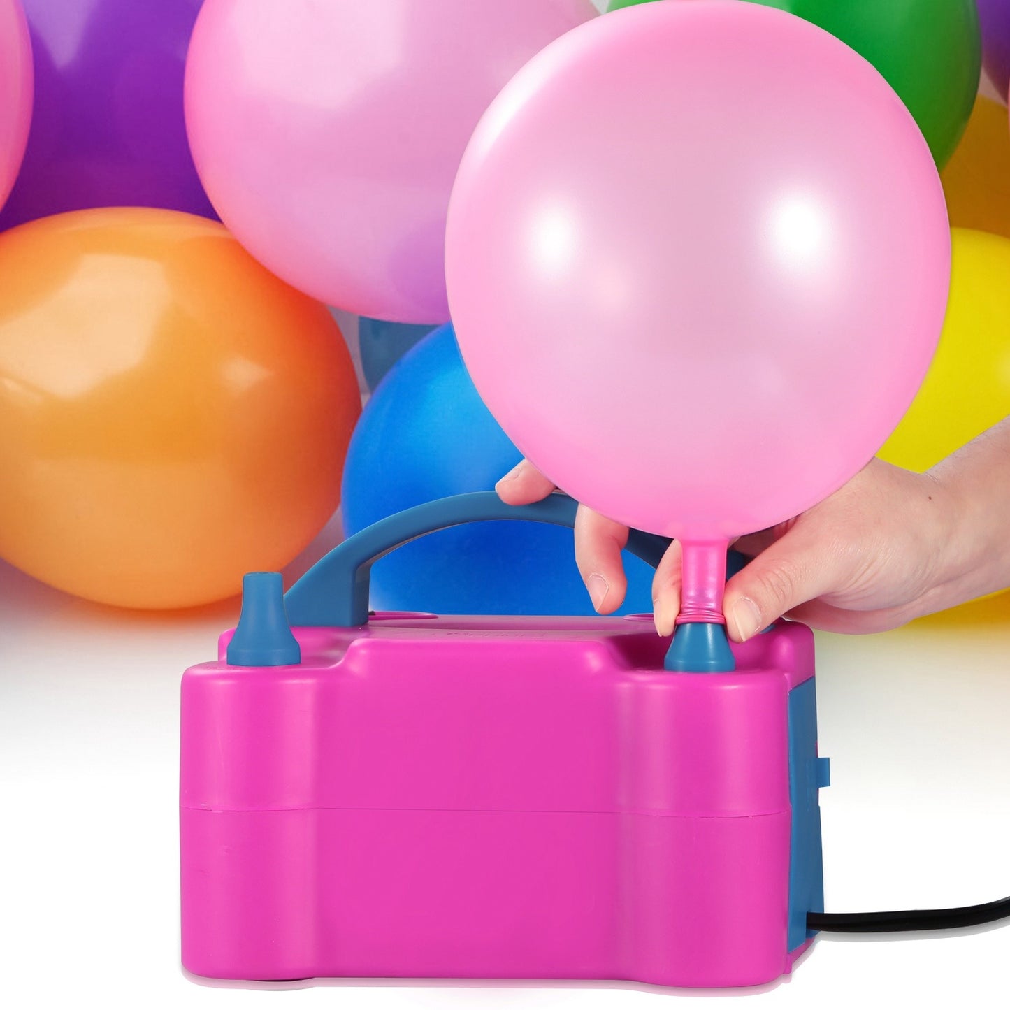 Electric Balloon Pump 600W Balloon Blower Inflator Dual Nozzle for Party Wedding Festival Decoration