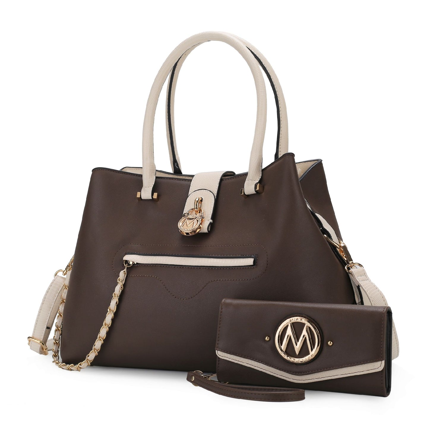 MKF Collection Edith Vegan Leather Women Tote Handbag with wallet by Mia K