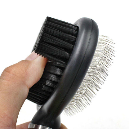 Pet Life ® Flex Series 2-in-1 Dual-Sided Slicker and Bristle Grooming Pet Brush