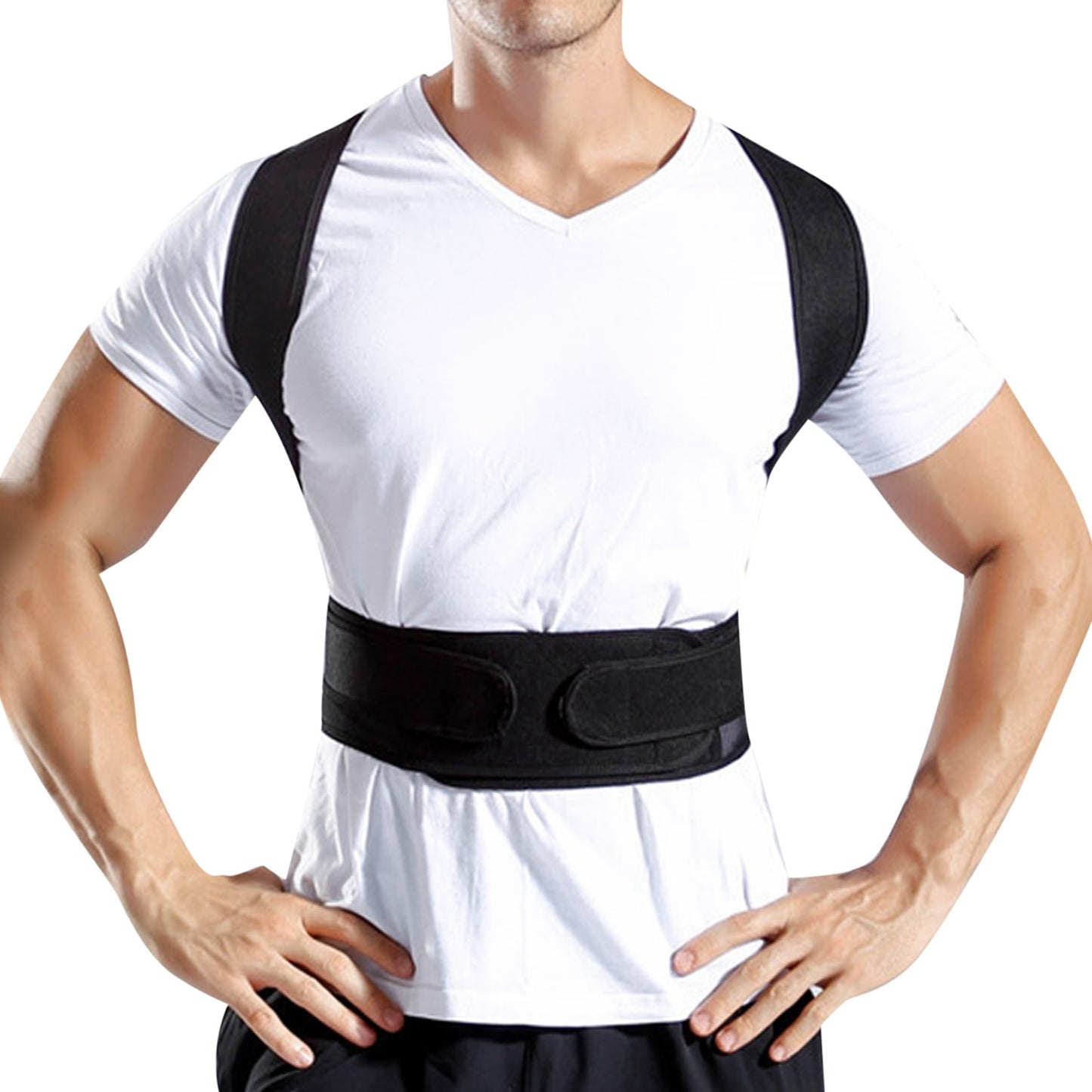 Unisex Back Posture Corrector Lumbar Upper Back Clavicle Shoulder Brace Belt