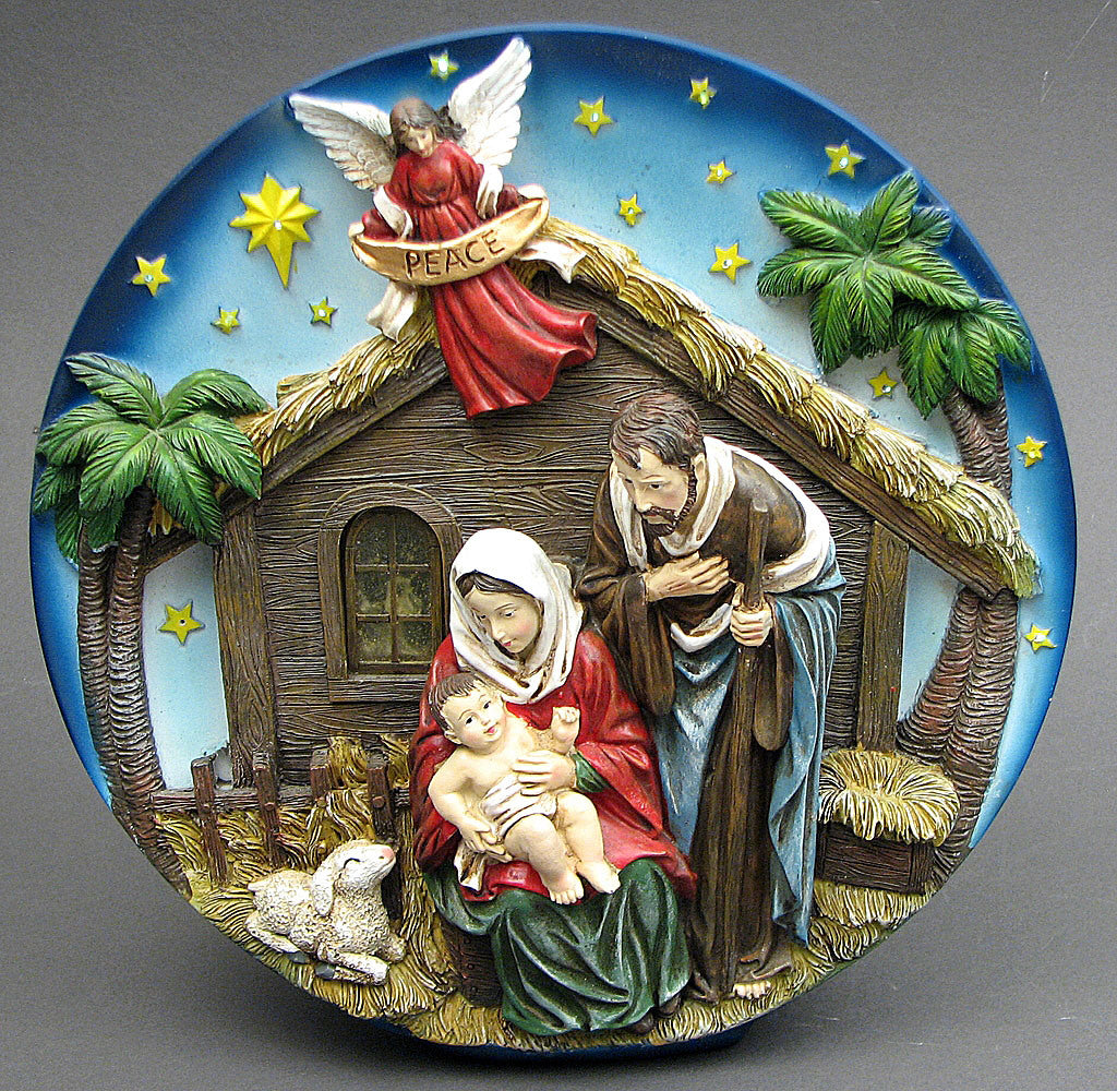 Nativity Scene Plate LED