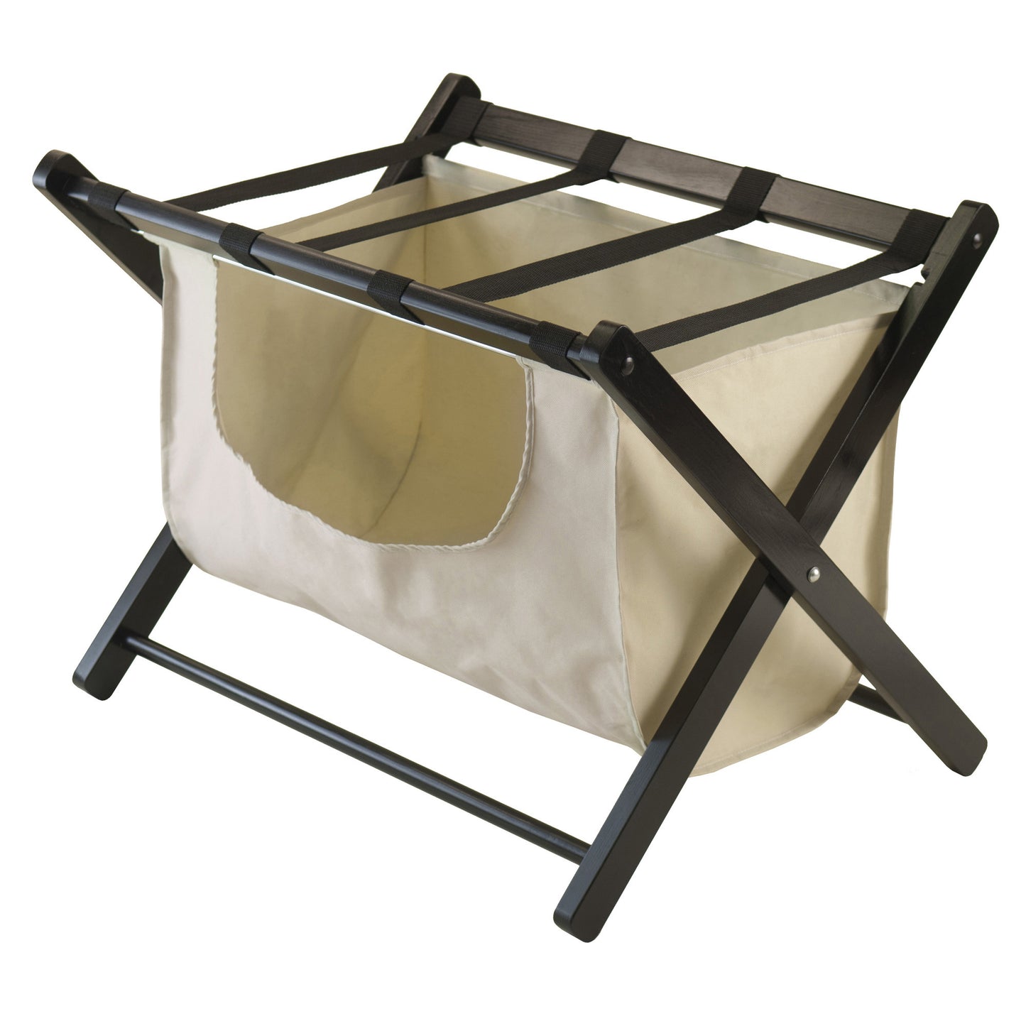 Dora Luggage Rack with removable fabric basket