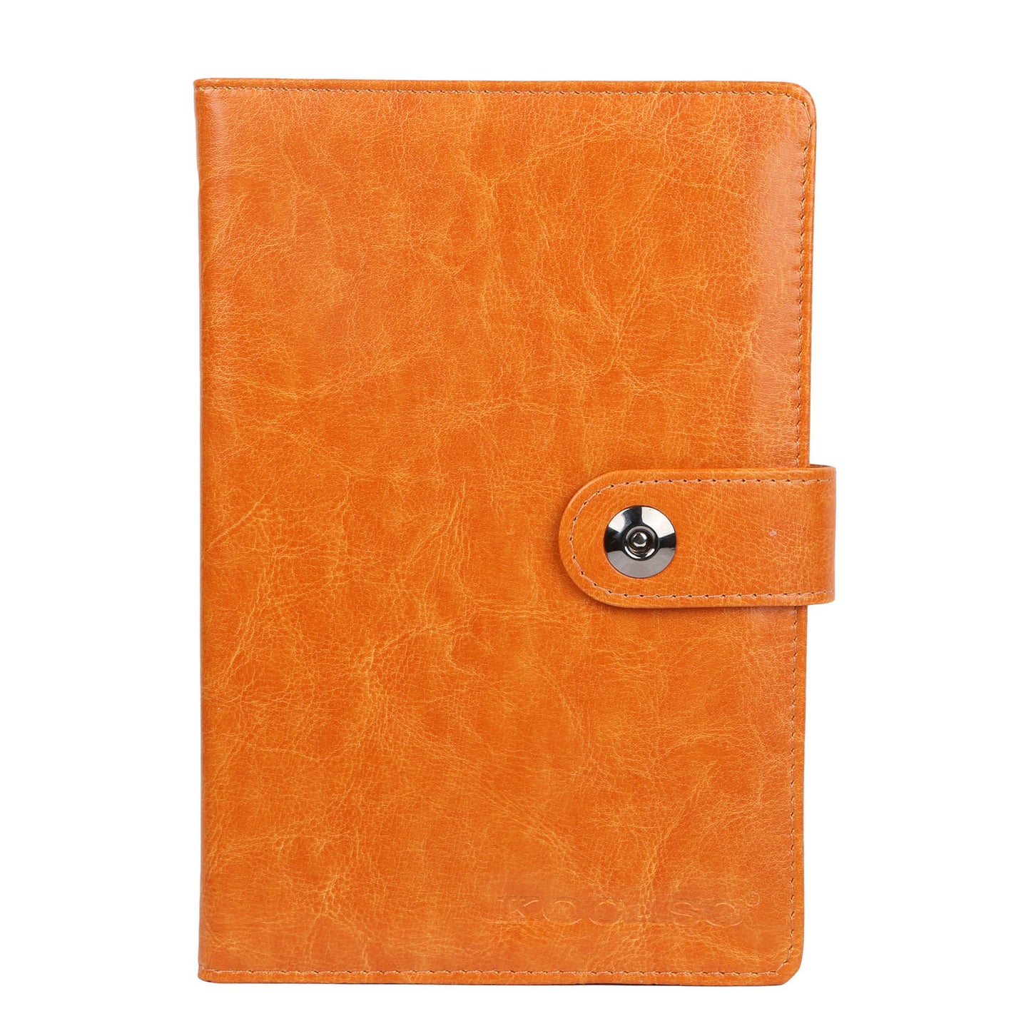 PU Leather Cover Notebook Memopad with Calendar World Map and Silk Ribbon