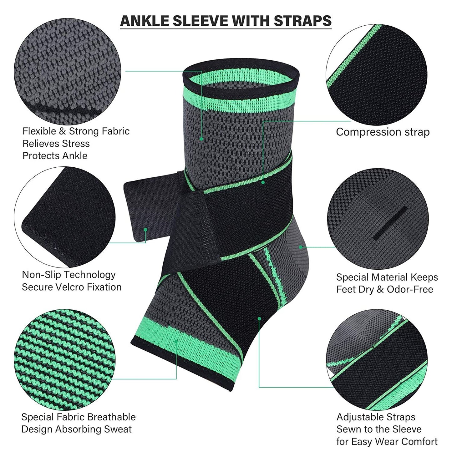 Bandage Knit Ankle Brace