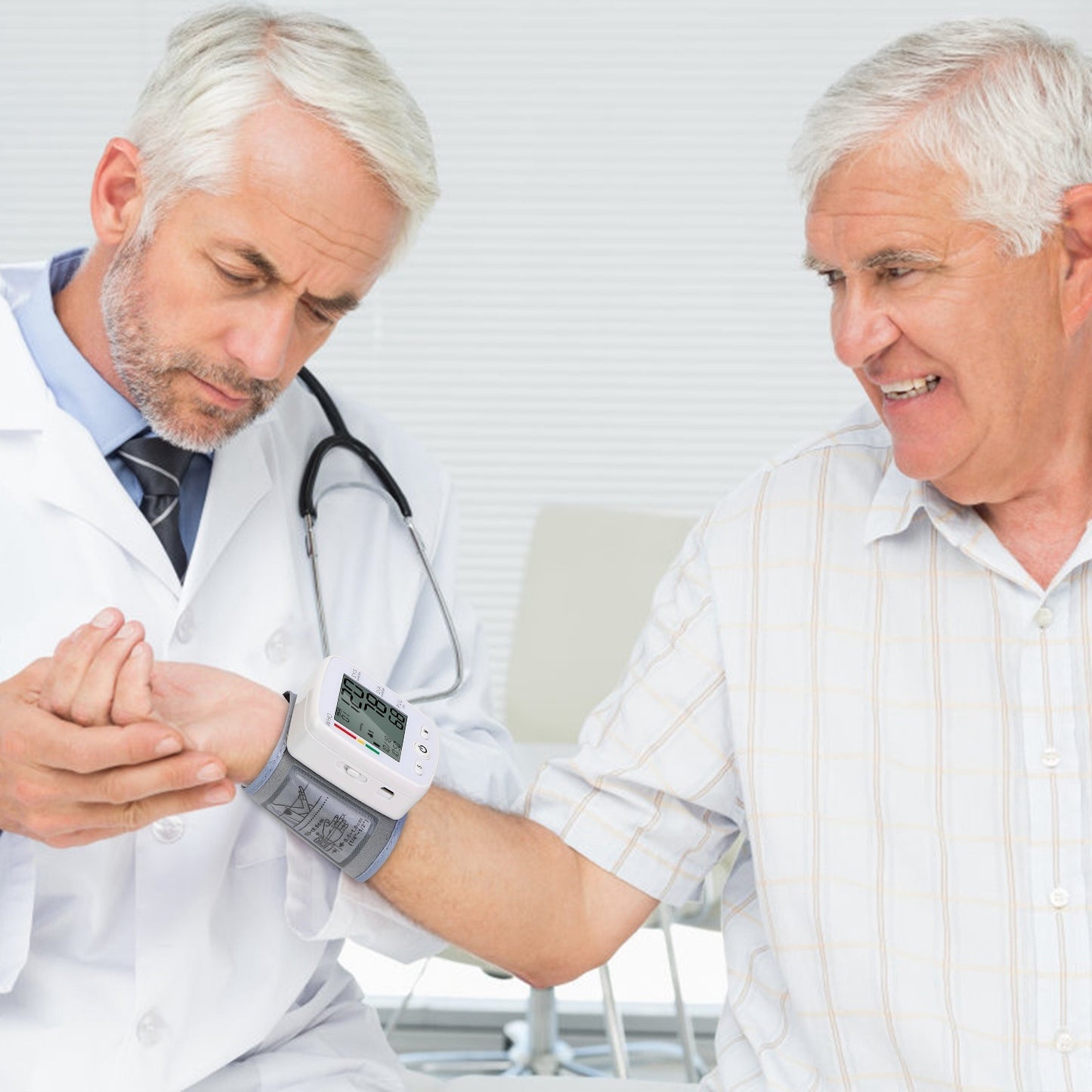 Blood Pressure Monitor Wrist Digital High Blood Pressure Cuff Heartbeat Tester