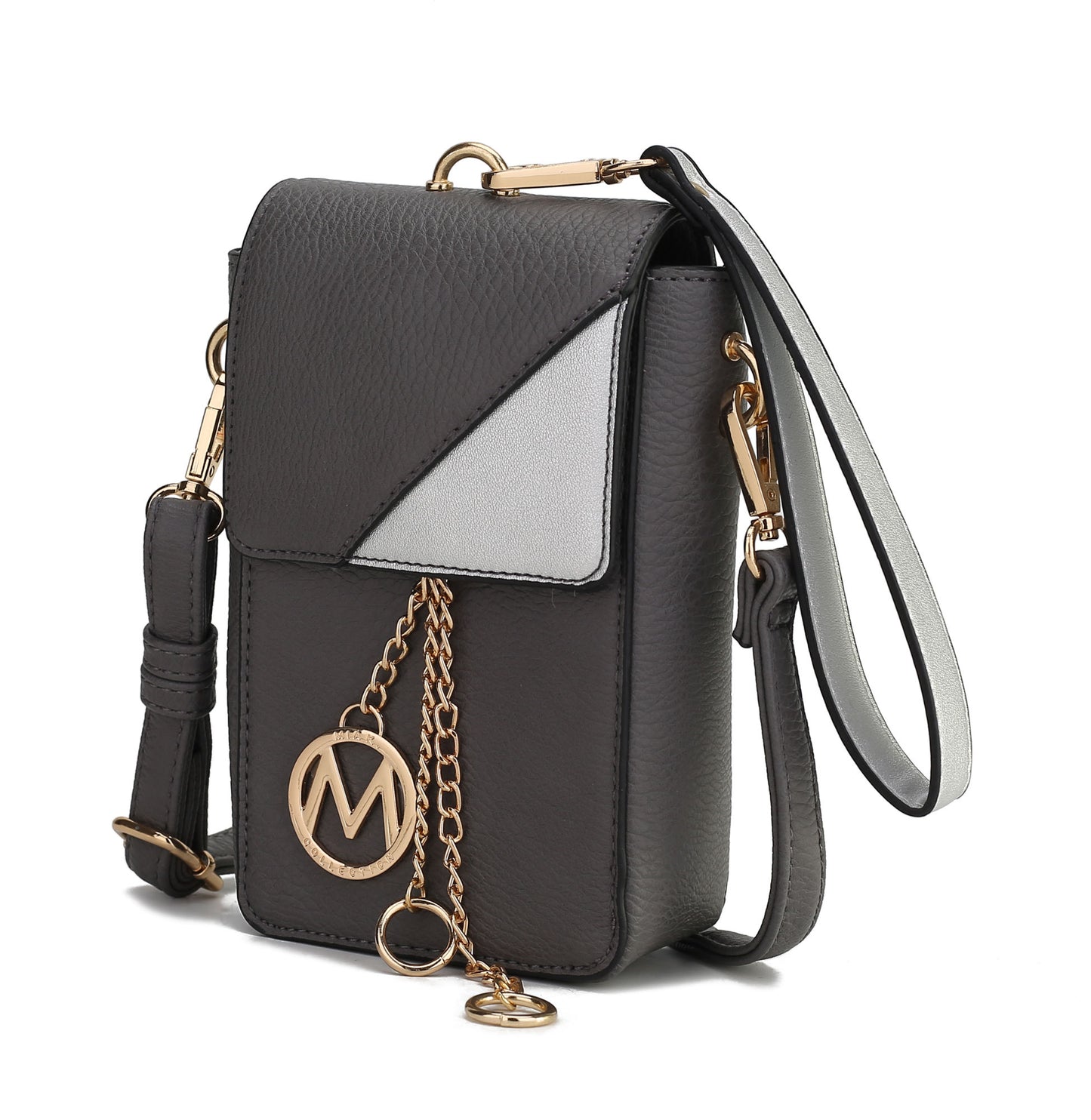 MKF Collection Hannah Crossbody Bag & Wristlet Vegan Leather For Women by Mia k