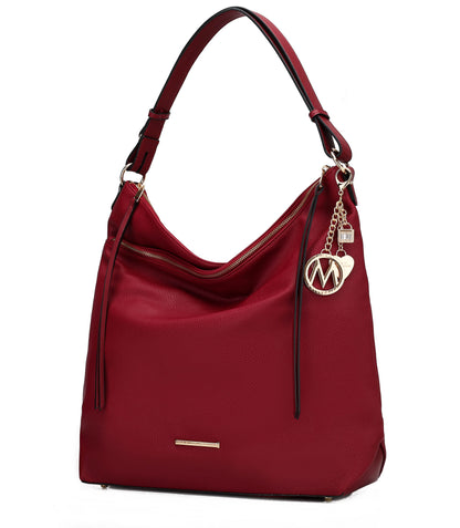 MKF Collection Elise Hobo Handbag Vegan Leather Women by Mia k