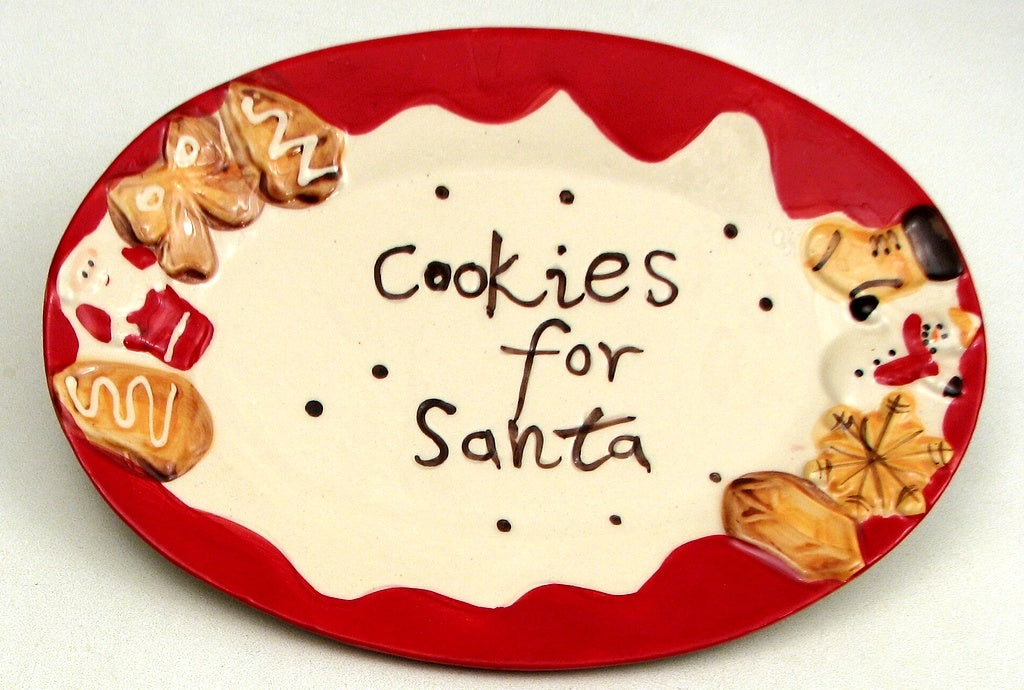 ""Cookie For Santa"" Plate