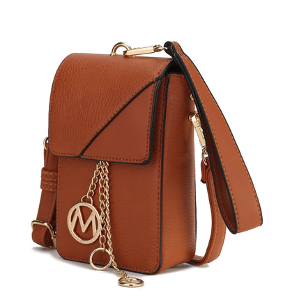 MKF Collection Hannah Crossbody Bag & Wristlet Vegan Leather For Women by Mia k