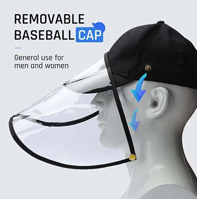 Unisex Baseball Cap with Detachable Front Panel 3 Pcs Pack.