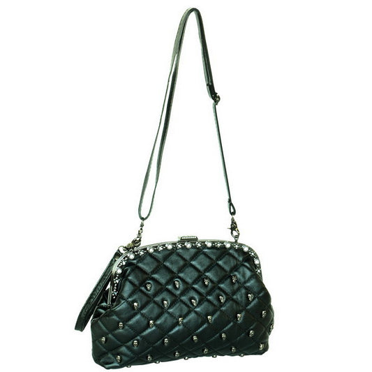 [Broken Dreams] Stylish Blackan adjustable and removal strap Leatherette Bag Handbag Purse