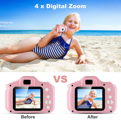 Kids Digital Camera w/ 2.0' Screen 12MP 1080P FHD Video Camera 4X Digital Zoom Games