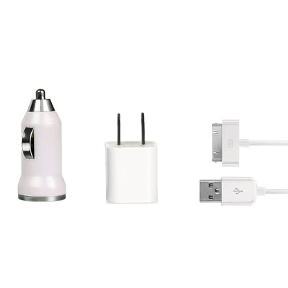 32pin USB Car Charger USB Wall Charger USB Cable Compatible with iPhone4/4S