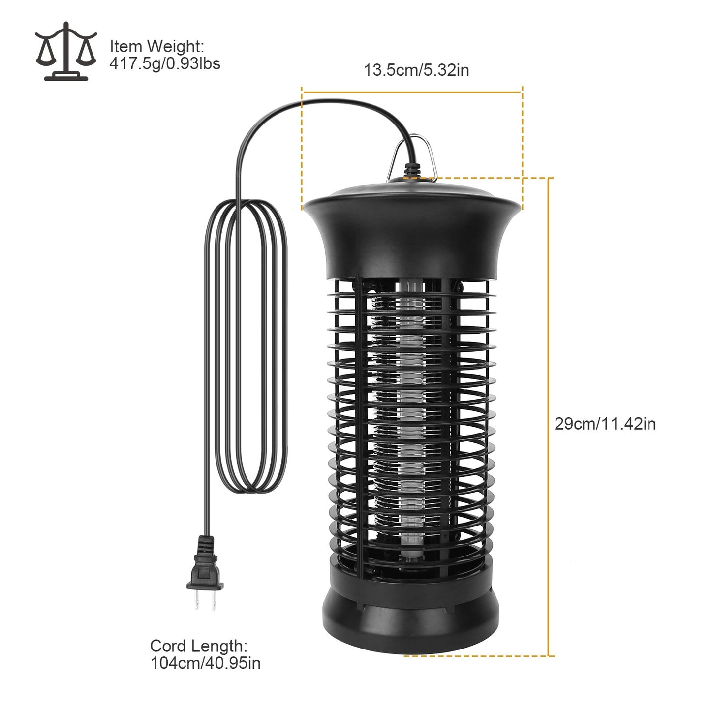 Electric Bug Zapper Mosquito Killer UV Light Flying Zapper Insect Killer Lamps Pest Fly Trap