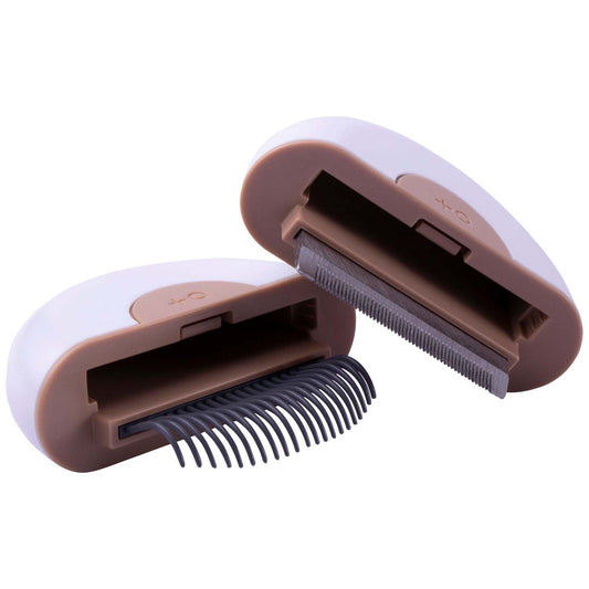 Pet Life ® 'LYNX' 2-in-1 Travel Connecting Grooming Pet Comb and Deshedder