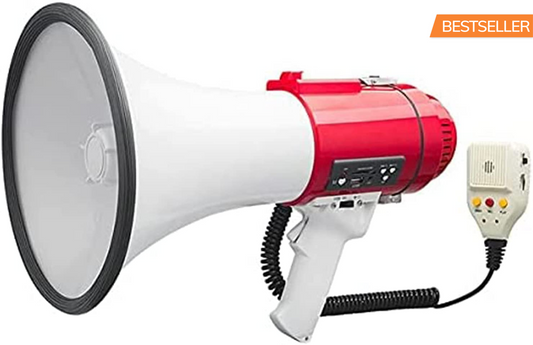 Megaphone Speakers Blow Horn Pro Loud Speaker Bullhorn Handheld Siren Voice Recording 77SF Best Deal