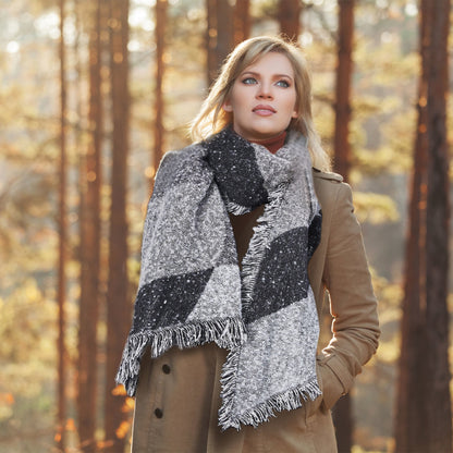 Women Winter Warm Scarf 74.8x25.6In Long Soft Knitted Shawl