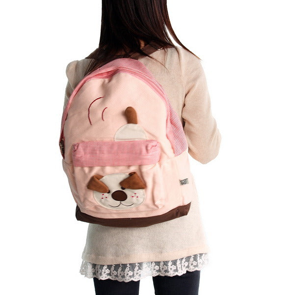 [Naughty Bear] 100% Cotton Fabric Art School Backpack / Outdoor Backpack