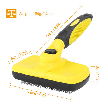 Self Cleaning Slicker Brush Pets Dogs Grooming Shedding Tools Pet Hair Grooming Remover