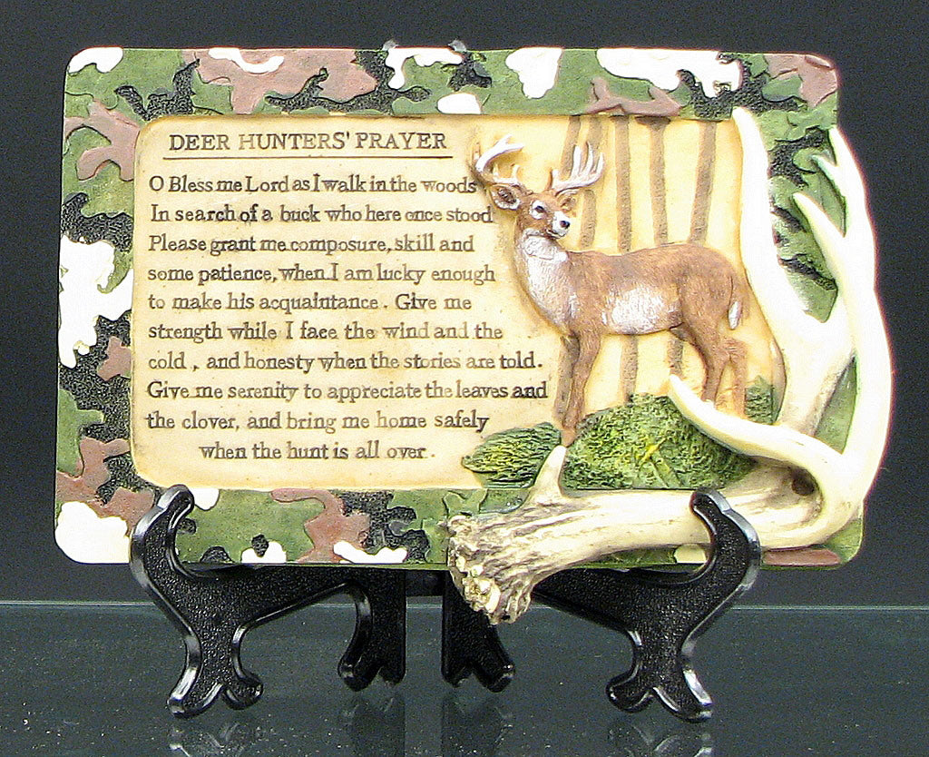 Deer Hunters Prayer Plaque